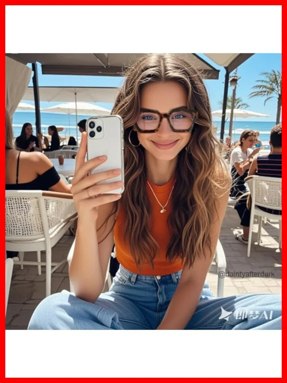 Oversized Blue Light Blocking Glasses Rectangle Frame Anti Eyestrain